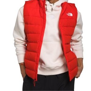 The North Face Red Puffer Vest